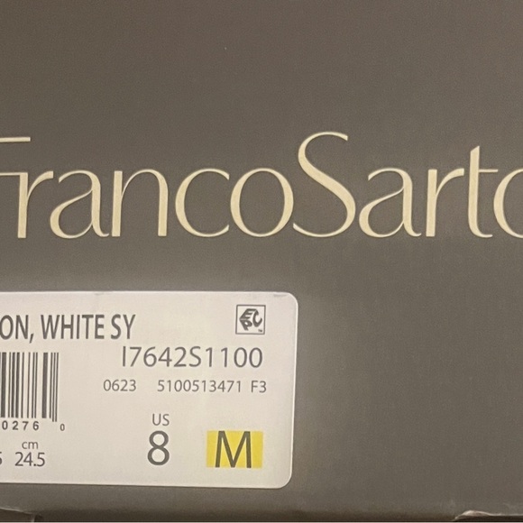 NEW Franco Sarto L-Preston White Heel Oxford Shoes 8M NIB main image 8